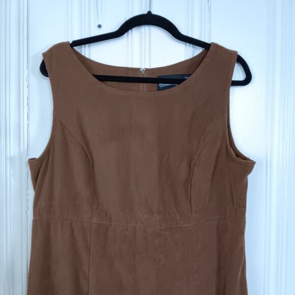 Melissa Harper Women's Brown Two Piece Set Long Dress with Jacket Size 16 - Picture 7 of 12